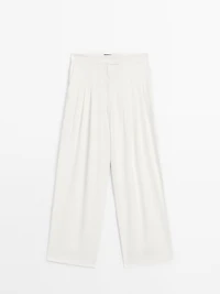 Jupe-culotte à pinces