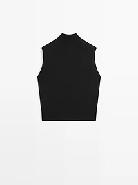 100% cashmere knit vest