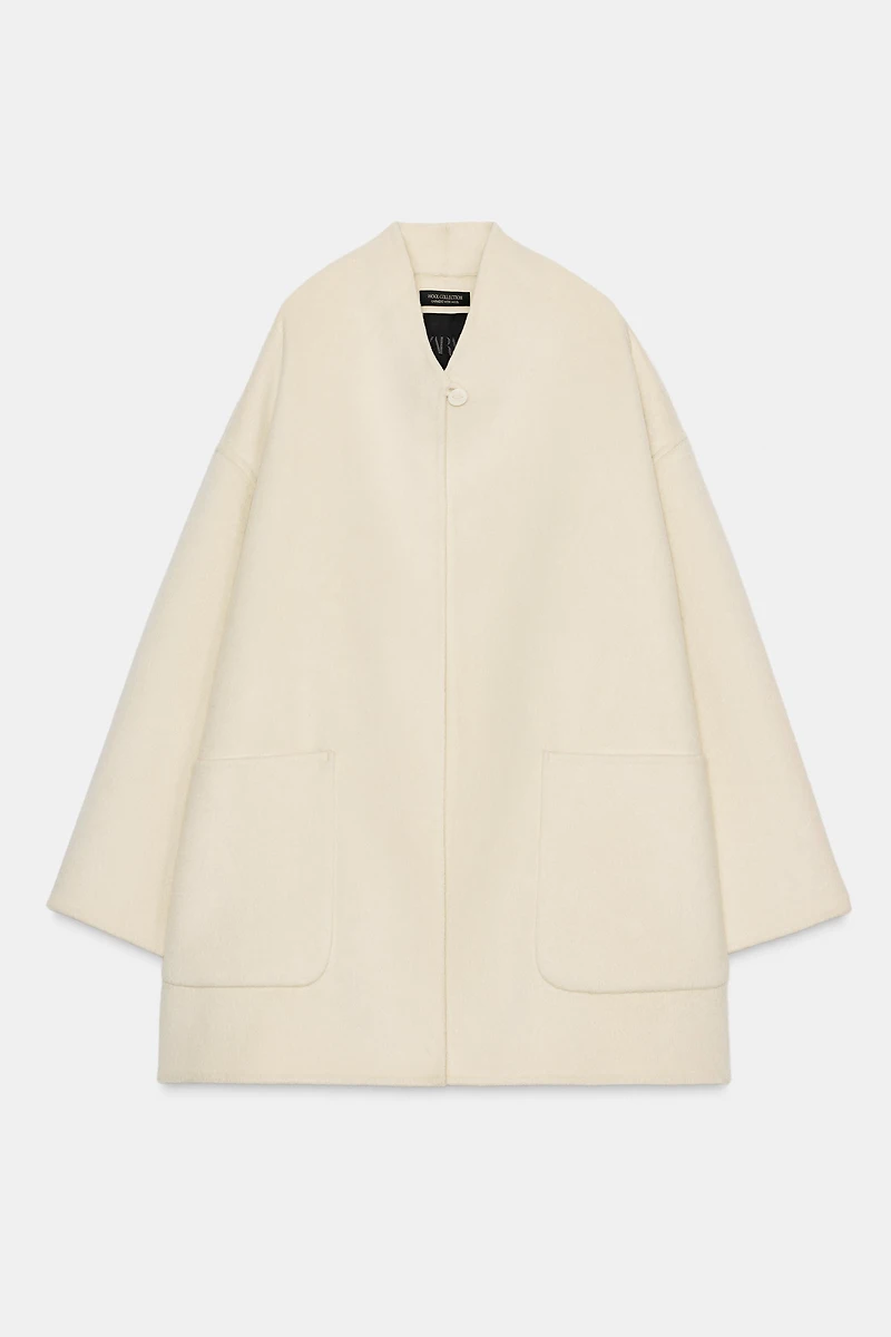 ZW COLLECTION WOOL BLEND CAPE COAT