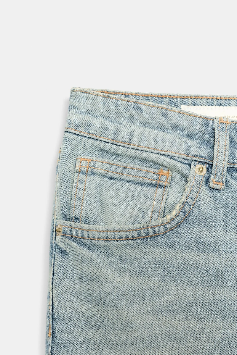 TRF LOW-RISE BOOTCUT JEANS