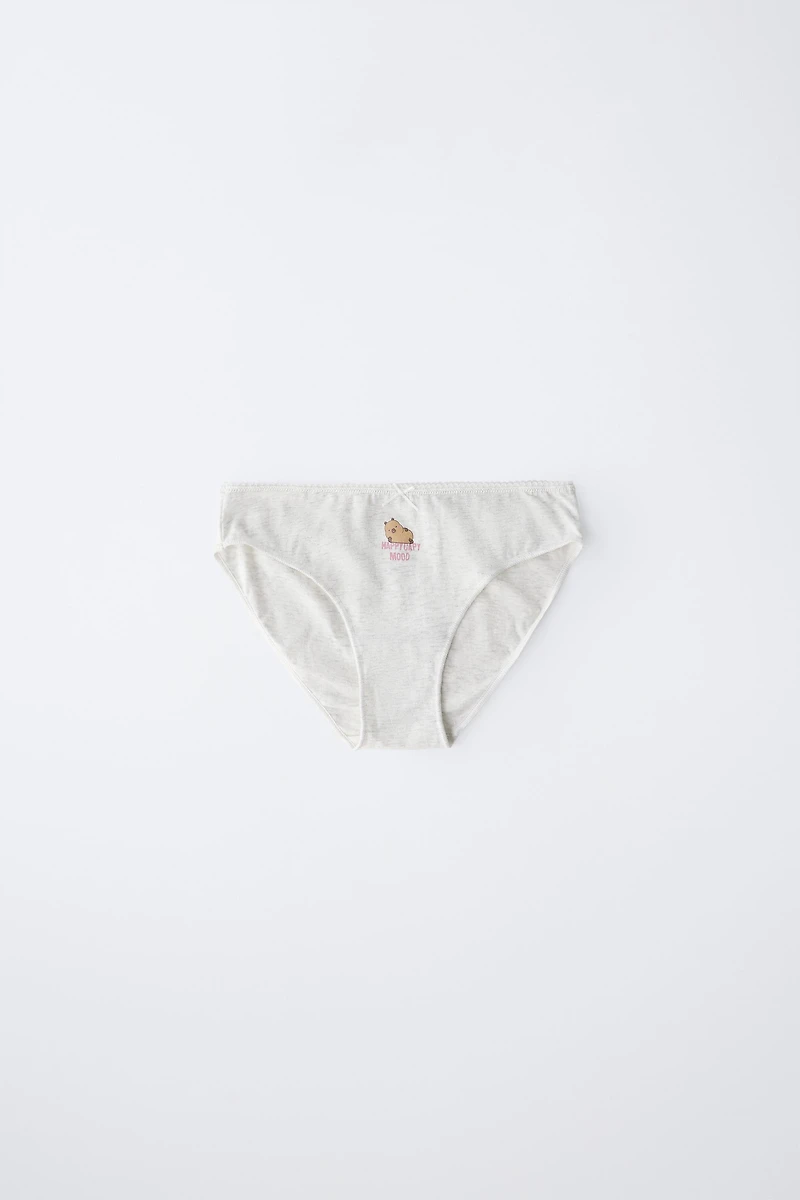 6-14 ANS/ LOT DE TROIS CULOTTES CAPIBARA CAPYFUN ©