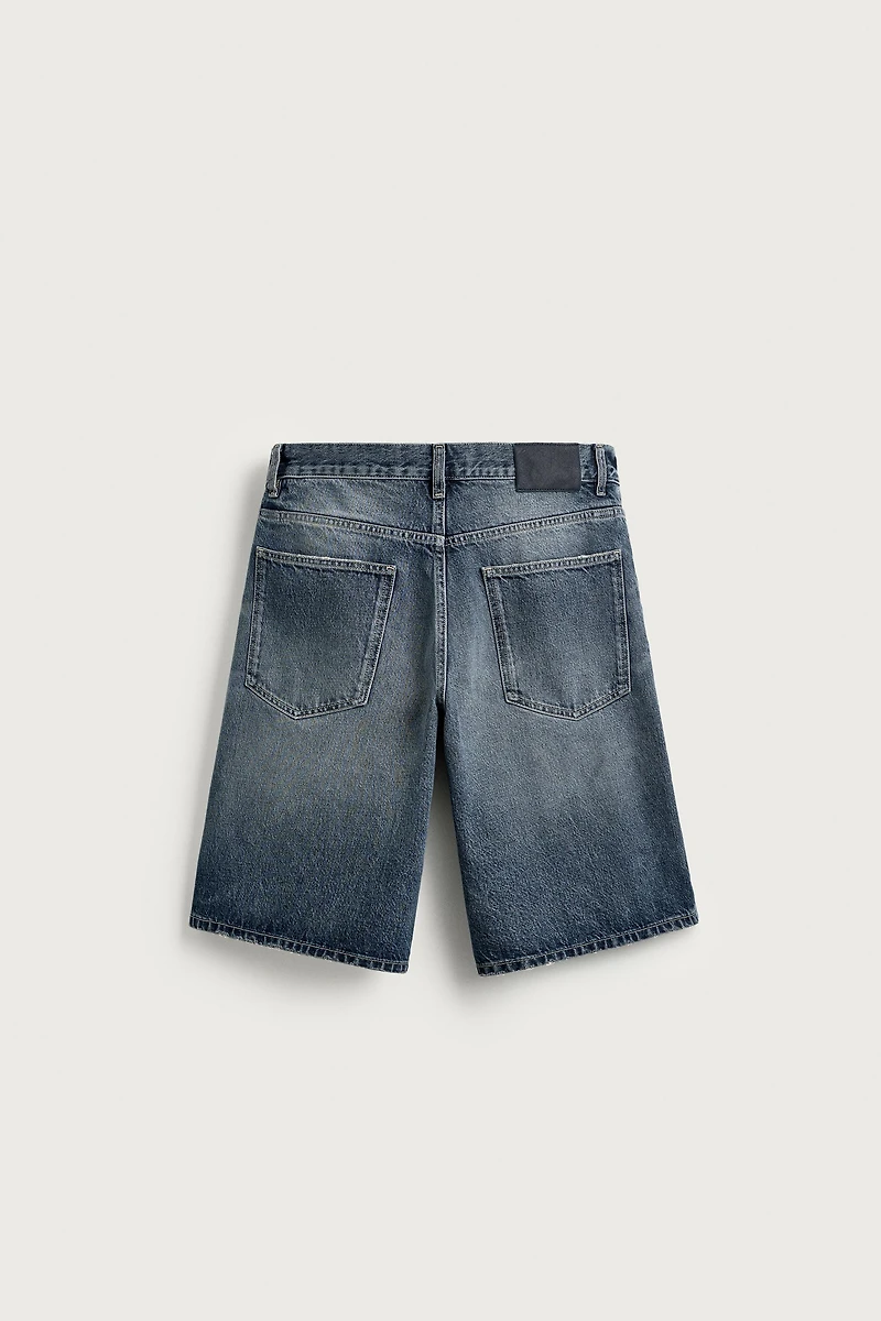 RELAXED FIT DENIM SHORTS