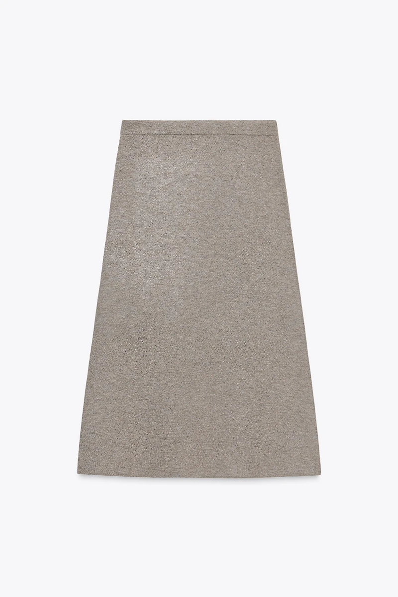 KNIT MIDI SKIRT