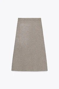KNIT MIDI SKIRT