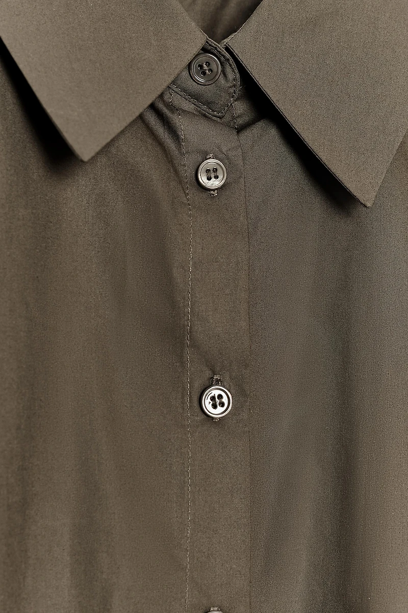 ZW COLLECTION POPLIN BALLOON SLEEVE SHIRT