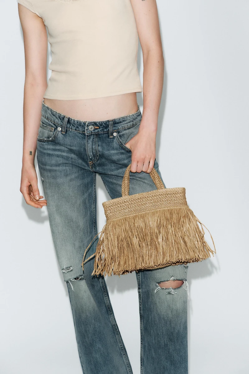 FRINGED HANDBAG