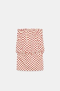 POLKA DOT BANDEAU DRESS