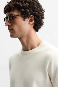 T-SHIRT EN MAILLE RELAXED FIT