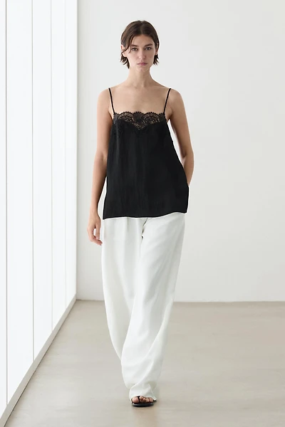 Lace camisole top
