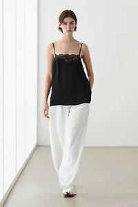 Lace camisole top