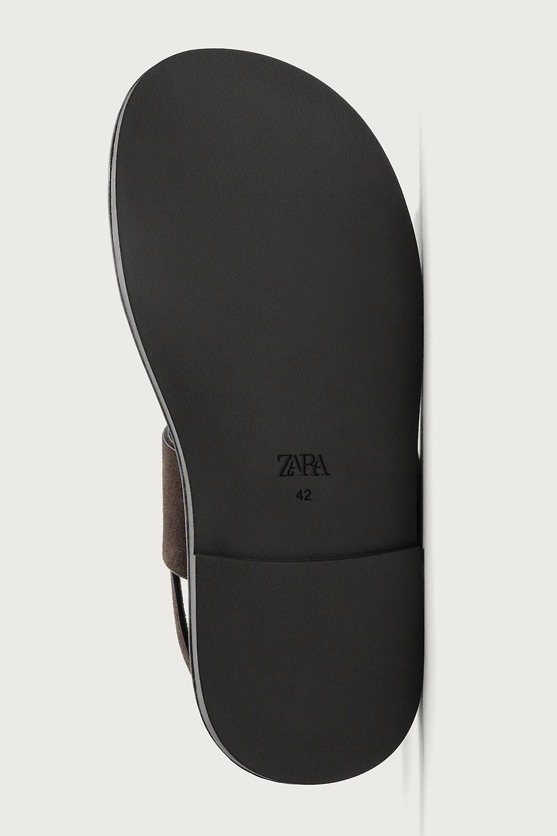 LEATHER STRAP SANDALS