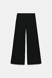 TEXTURED STRAIGHT LEG PANTS