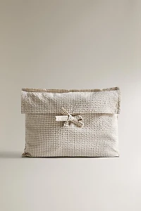 BABY GINGHAM CHANGING PAD COVER