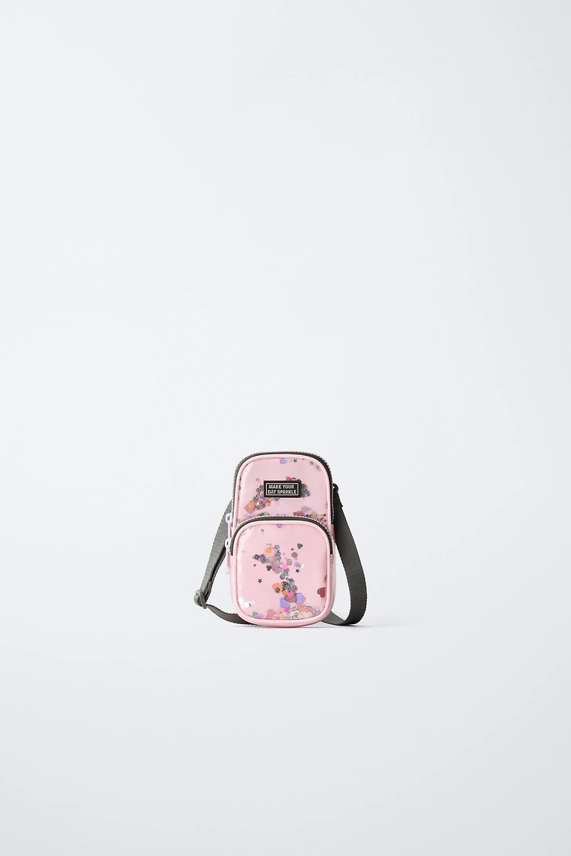 VINYL CROSSBODY PHONE CASE