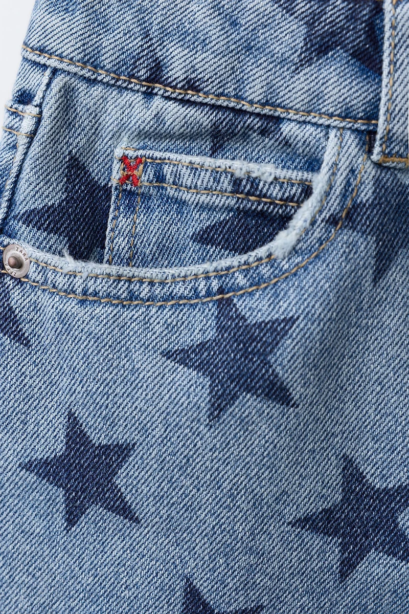 STAR DENIM SHORTS
