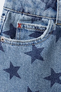STAR DENIM SHORTS