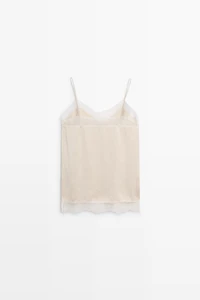 Strappy top with lace detail