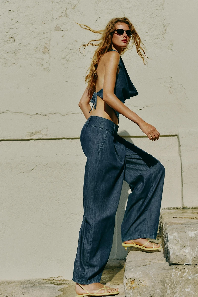 PANTALON À PINCES BARREL