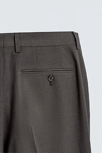 TEXTURED SUIT PANTS