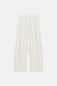100% LINEN PLEATED PANTS ZW COLLECTION