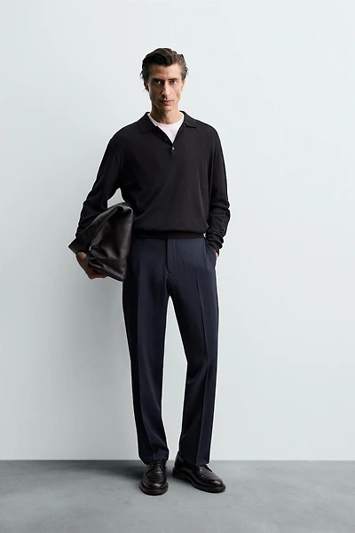PANTALON DE COSTUME 100 % LAINE