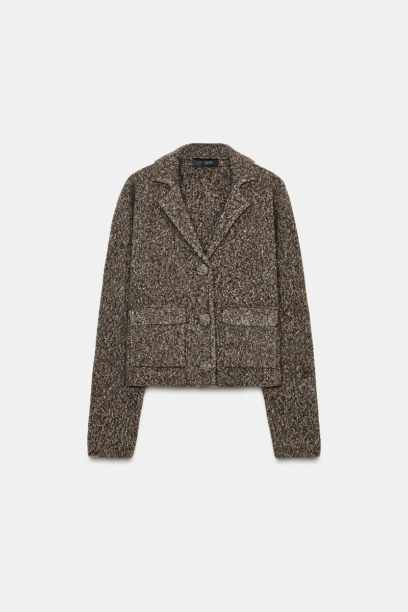 GILET EN MAILLE JASPE