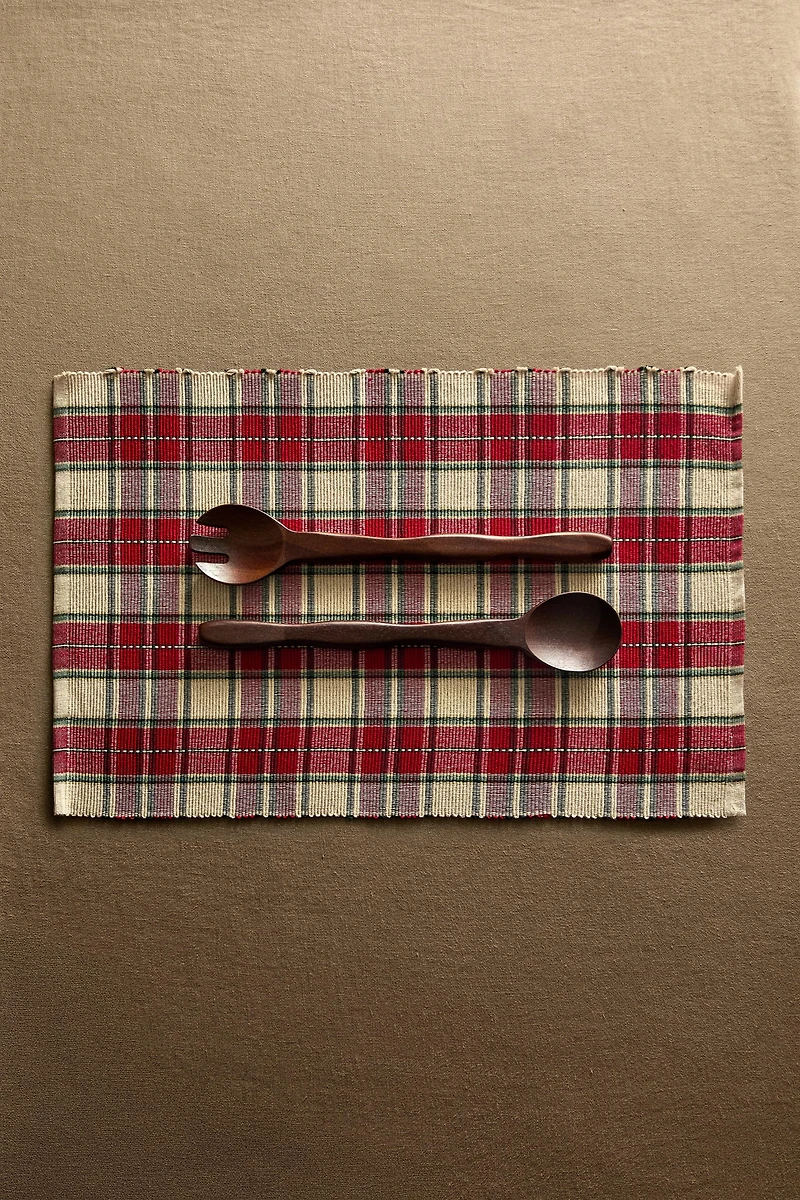 SET DE TABLE TARTAN NOËL (LOT DE 2)