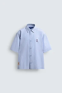 CHEMISE À RAYURES AVEC PIÈCES CHAMPION ® X ZARA