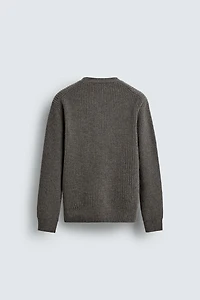 TEXTURED WOOL JUMPER