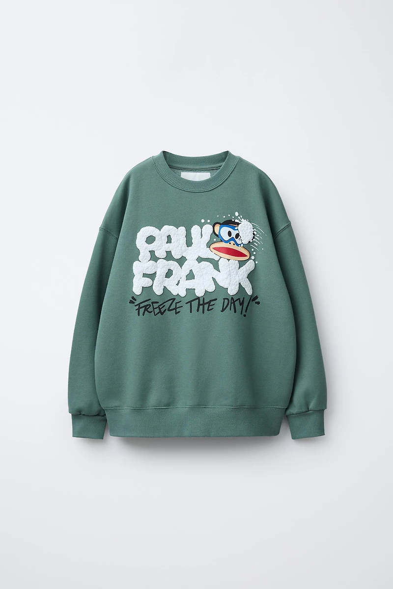 PAUL FRANK ® RAISED TEXT SWEATSHIRT