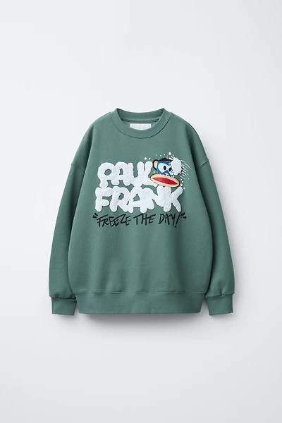 PAUL FRANK ® RAISED TEXT SWEATSHIRT