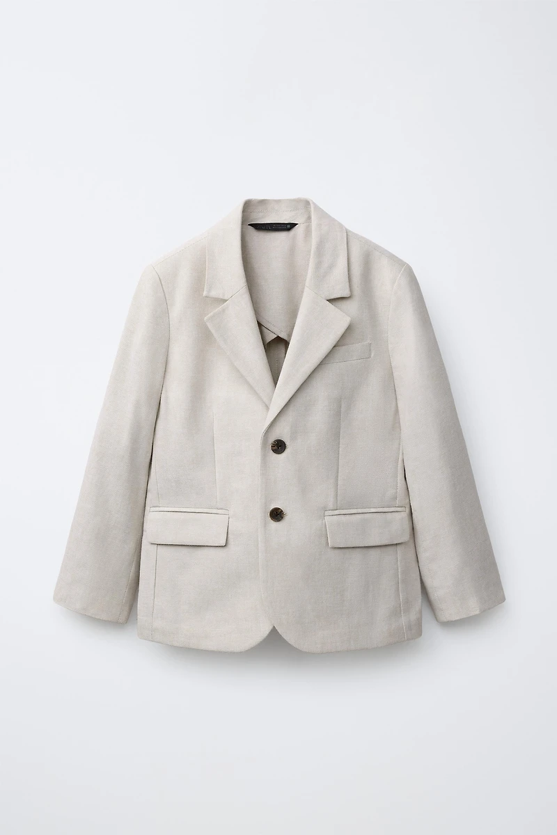 VESTE DE COSTUME AVEC COTON ET LIN