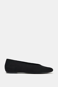 SUEDE BALLET FLATS