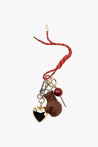 HEART GLOVE MULTI-CHARM KEYCHAIN