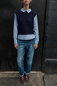 POPLIN MIXED SHIRT