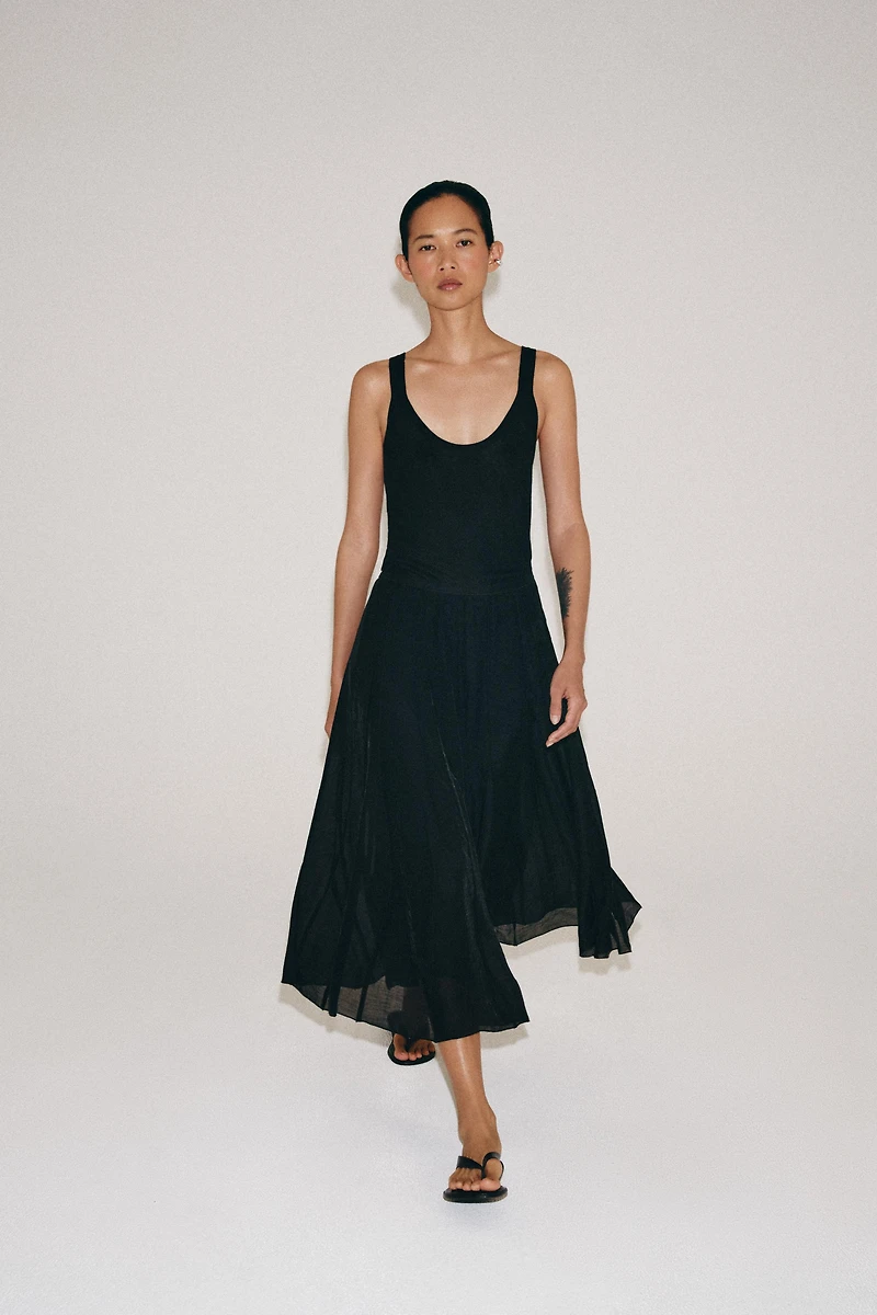 FLOWY COMBINATION SKIRT ZW COLLECTION