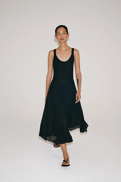 FLOWY COMBINATION SKIRT ZW COLLECTION