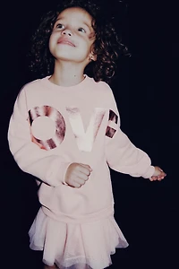 SHINY TEXT SWEATSHIRT