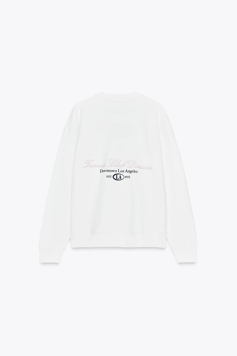 COTTON TEXT SWEATSHIRT