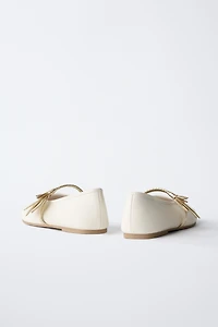 FLORAL DETAIL BALLET FLATS