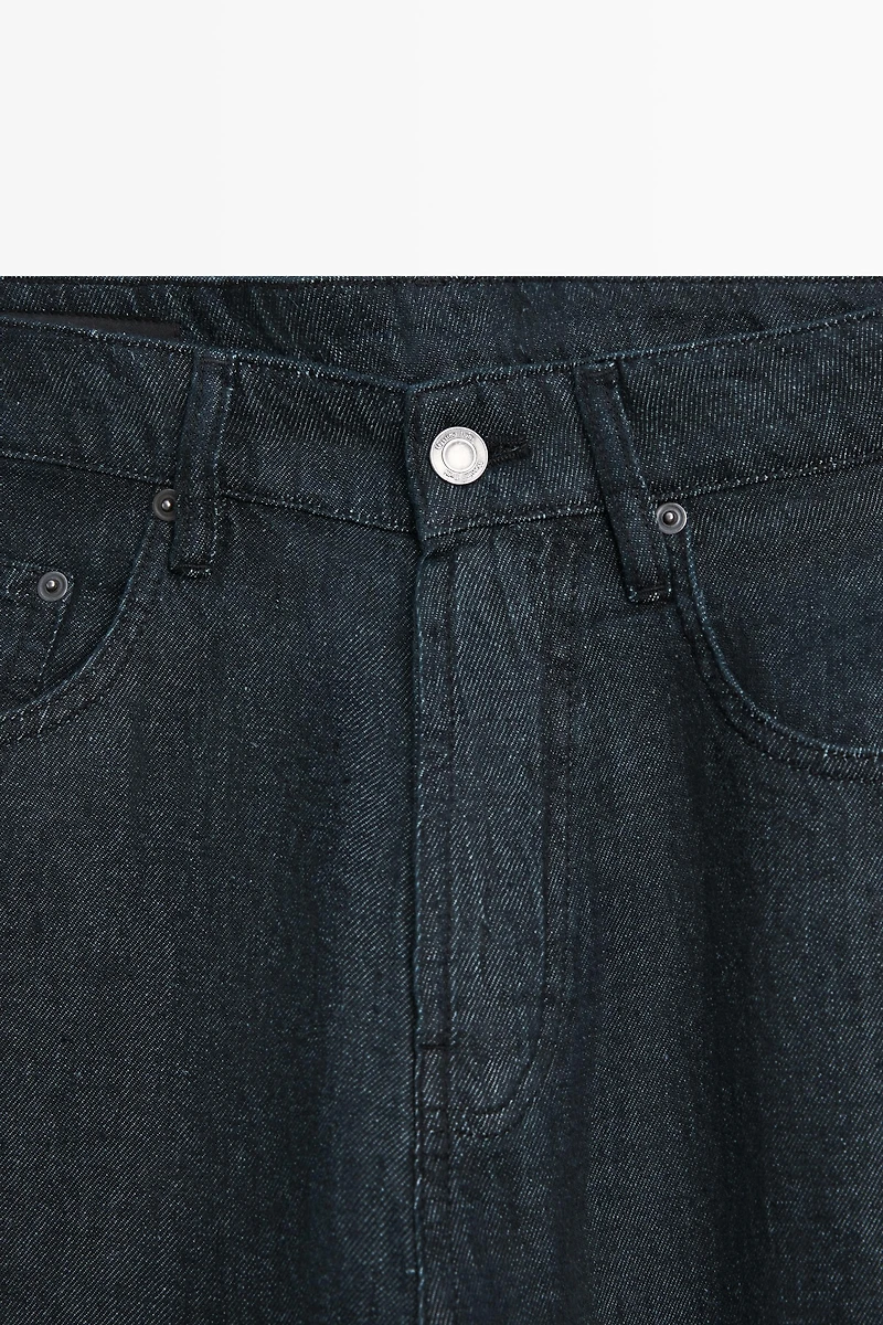 Faux jean straight lin
