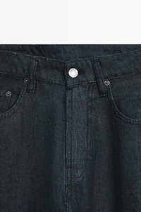 Faux jean straight lin