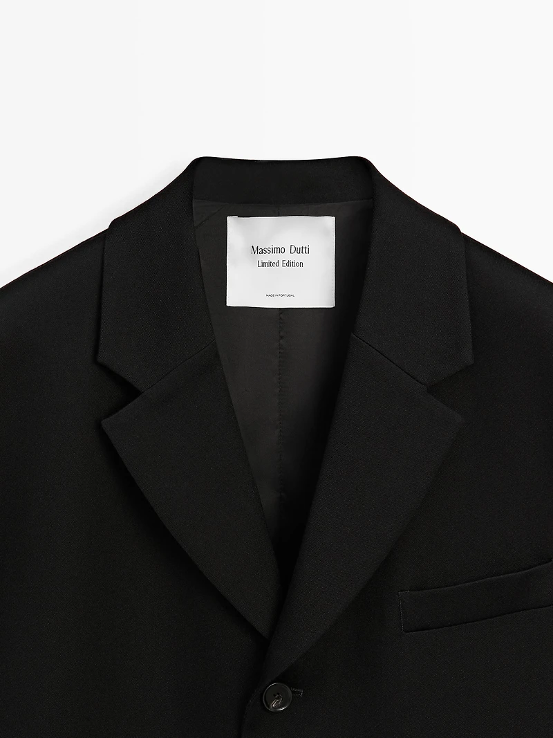 Manteau long 100 % laine