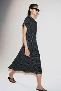 ZW COLLECTION POLKA DOT MIDI DRESS