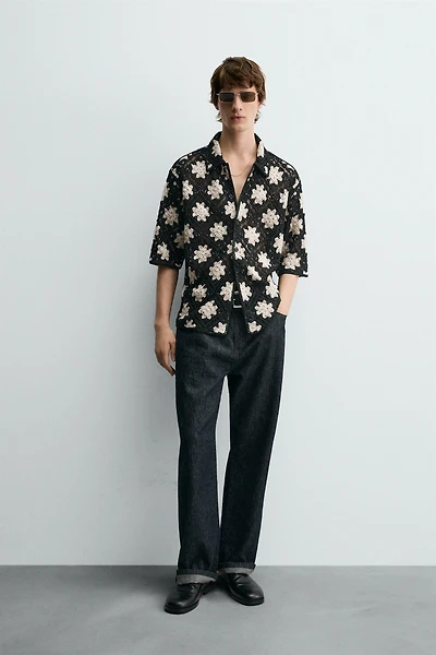 CROCHET TEXTURED SHIRT