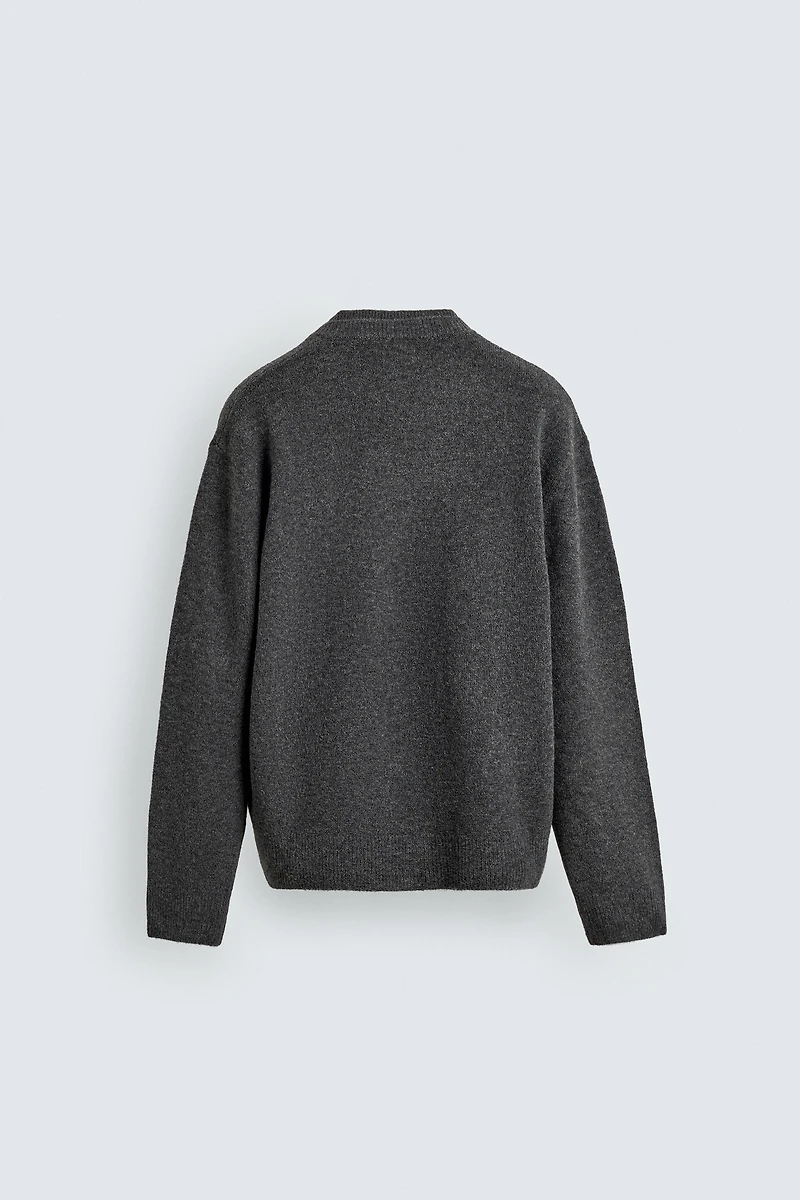 BUTTONED KNIT POLO SHIRT