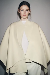 ZW COLLECTION WOOL BLEND CAPE COAT