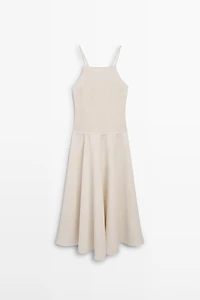 Long contrast dress