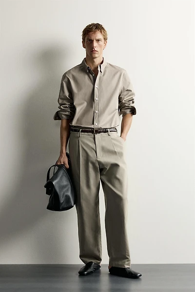 COTTON-LYOCELL REGULAR FIT SHIRT
