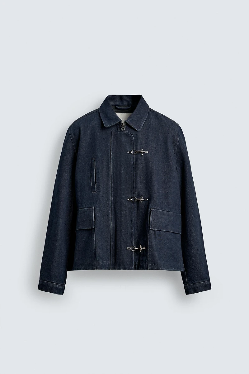 DENIM FIREMAN CLASP JACKET